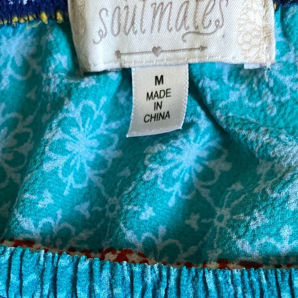 Soulmates Vibrant Patterned Off-Shoulder Blouse - Picture 12 of 13